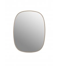 Lustro FRAMED Muuto rose + przezroczyste szkło - 2 wielkości