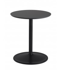 Stolik Soft Side Table - Ø41 cm H48 cm, czarny