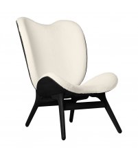 Fotel A Conversation Piece Tall UMAGE - black oak, Teddy white
