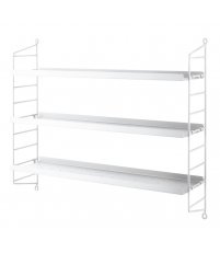 Regał String® Pocket metal String Furniture- biały