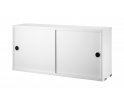Szafka modułowa z przesuwnymi drzwiami String Furniture- system String®, głębokość 20cm, różne kolory