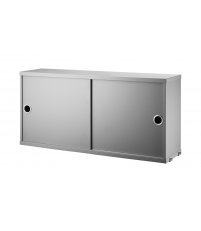Szafka modułowa z przesuwnymi drzwiami String Furniture- system String®, głębokość 20cm, różne kolory