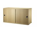 Szafka modułowa z przesuwnymi drzwiami String Furniture- system String®, rozm. 78/42/30, różne kolory
