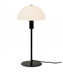 Lampa stołowa Ellen Nordlux - czarna, szklany klosz