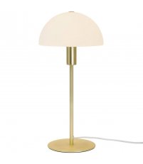 Lampa stołowa Ellen Nordlux - mosiężna, szklany klosz