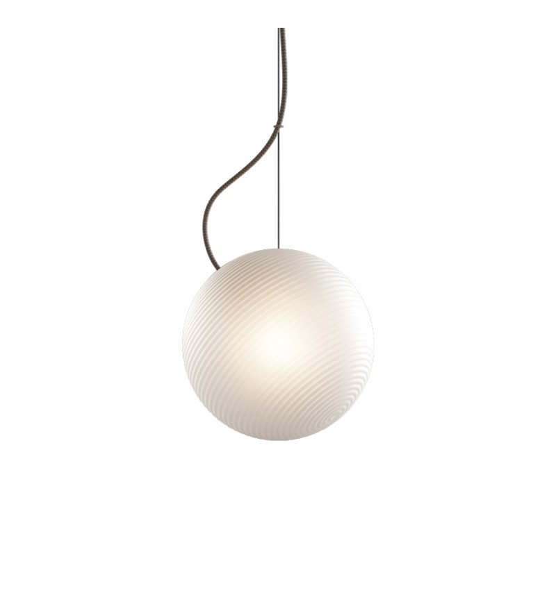 Lampa Bright Ripple Nordic Tales - mosiądz + przew&oacute;d crema