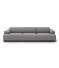 Sofa modułowa 3-osobowa Connect Soft Muuto - konfiguracja 1, tkanina Re-wool 128