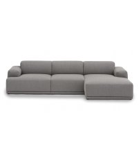 Sofa modułowa 3-osobowa Connect Soft Muuto - konfiguracja 2, tkanina Re-wool 128