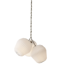 Lampa wisząca THE BOUQUET LE KLINT - rozmiar M, 3 plisowane klosze z papieru