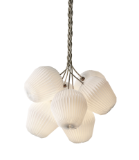 Żyrandol THE BOUQUET LE KLINT - rozmiar L, 7 plisowanych kloszy z papieru