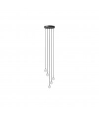 Zawieszenie do lamp Rosette Mini Cluster 5 G4 UMAGE - pięć przewodów, czarne