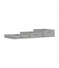 Zestaw 3 filcowych tac Felt Trays UMAGE - silver grey / jasnoszare