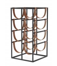 Stojak na wino Umanoff Menu - black/ cognac