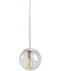 Lampa wisząca pojedyncza Orb Bolia - szara 15 cm