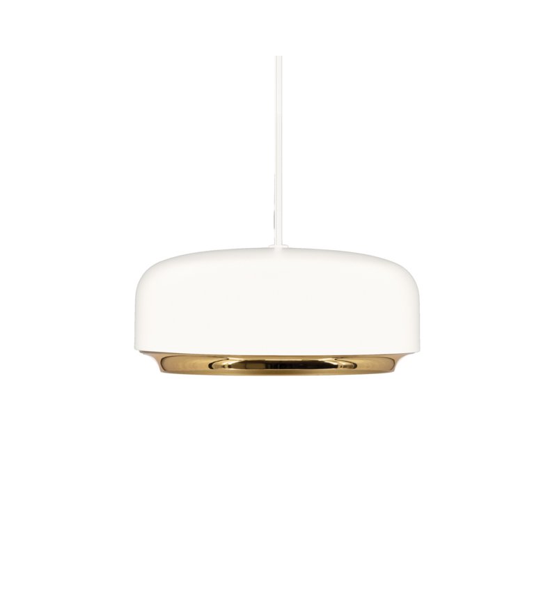 Lampa Hazel mini white UMAGE - biała / złoty dekor