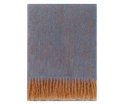 Pled moherowy REVONTULI Lapuan Kankurit -  130 x  170 cm, rust - denim blue