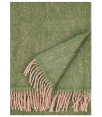 Pled moherowy REVONTULI Lapuan Kankurit -  130 x  170 cm, powder - olive