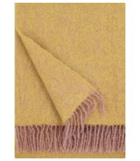 Pled moherowy REVONTULI Lapuan Kankurit -  130 x  170 cm, powder - ochre