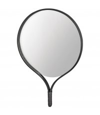 Lustro Racquet Bolia - okrągłe / dębina bejcowana na czarno