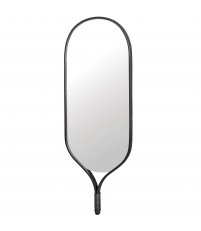 Lustro Racquet Bolia - owalne / dębina bejcowana na czarno