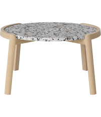 Stolik kawowy Mix Bolia - &Oslash;65 cm, r&oacute;żne warianty blatu/ dębina olejowana na biało