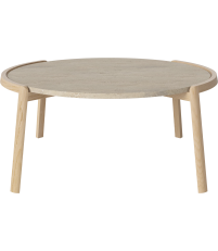 Stolik kawowy Mix Bolia - &Oslash;94 cm, r&oacute;żne warianty blatu/ dębina olejowana na biało