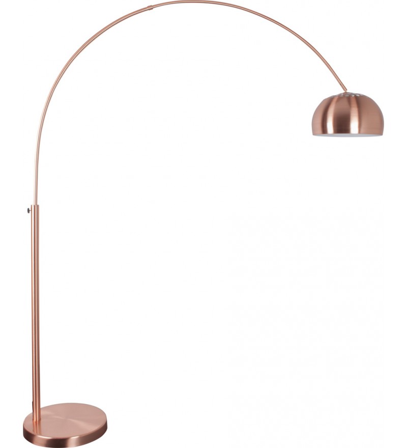 Lampa podłogowa Metal Bow Zuiver - miedź