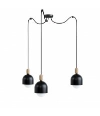 Lampa wisząca Loft Ovoi 3 - czarna