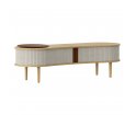 Ławka / szafka RTV Audacious oak UMAGE - naturalny dąb / white sands
