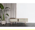 Ławka / szafka RTV Audacious oak UMAGE - naturalny dąb / white sands