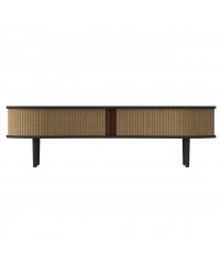 Ławka / szafka RTV Audacious black oak UMAGE - czarny dąb / sugar brown
