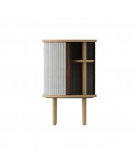 Szafka nocna / stolik Audacious Side oak UMAGE - naturalny dąb / sterling