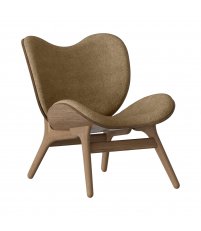 Fotel A Conversation Piece Low dark oak UMAGE - ciemny dąb / sugar brown