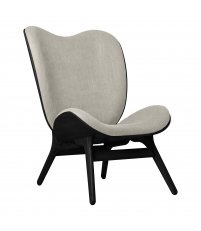 Fotel A Conversation Piece Tall black oak UMAGE - czarny dąb / white sands