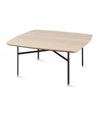 Stolik kawowy SM242 Skovby- 10 wariant&oacute;w kwadratowego blatu, stalowa podstawa, wysokość 43 cm