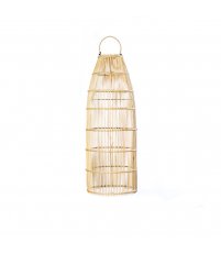 Abażur wiszący The Fish Trap Bazar Bizar - naturalny, rozmiar M