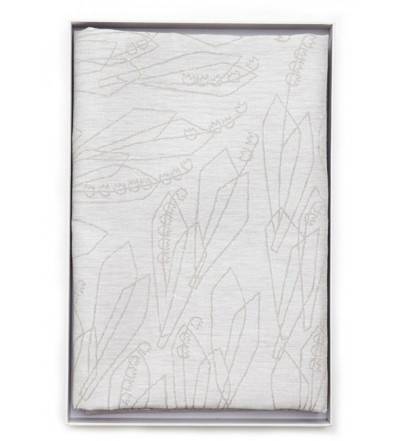 Lniany obrus KIELO Lapuan Kankurit -  150 x 150 cm, proj. Dora Jung 1967 / kolor lniany