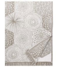 Lniano-bawełniany obrus / pled RUUT Lapuan Kankurit -  140 x 240 cm, biało-czarny