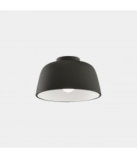 Plafon Miso LEDS C4 - czarna z białym wnętrzem