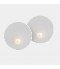 Kinkiet Trip LEDS C4 - podwójny, Ø46/Ø46 cm, biały