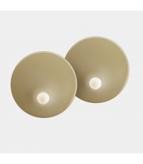 Kinkiet Trip LEDS C4 - podwójny, Ø46/Ø46 cm, złoty