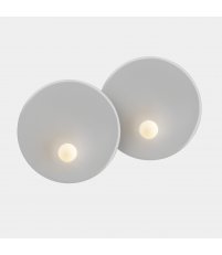 Kinkiet Trip LEDS C4 - podwójny, Ø46/Ø46 cm, szary