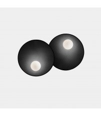 Kinkiet Trip LEDS C4 - podwójny, Ø30/Ø30 cm, czarny