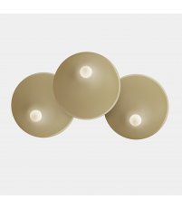 Kinkiet Trip LEDS C4 - potrójny, Ø46/Ø46/Ø46 cm, złoty
