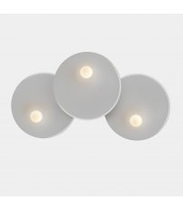 Kinkiet Trip LEDS C4 - potrójny, Ø46/Ø46/Ø46 cm, szary