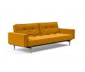 OUTLET Sofa z funkcją spania Splitback Styletto Innovation Living - tkanina Dessin 507 Elegance, Burned curry