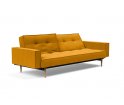 OUTLET Sofa z funkcją spania Splitback Styletto Innovation Living - tkanina Dessin 507 Elegance, Burned curry