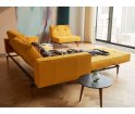 OUTLET Sofa z funkcją spania Splitback Styletto Innovation Living - tkanina Dessin 507 Elegance, Burned curry