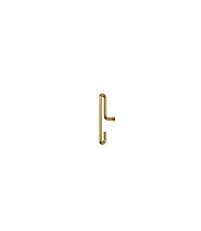 Wieszak ścienny Wall Hook Moebe - zestaw 2 szt., małe, matowe złoto