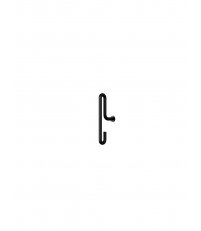 Wieszak ścienny Wall Hook Moebe - zestaw 2 szt., małe, czarne